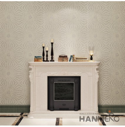 HANMERO European Style Embossing PVC Wallpaper White Home Decor