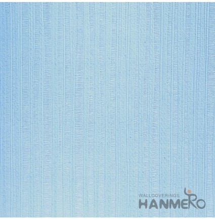 HANMERO Modern Solid Blue Color PVC Interior Wallpaper Decorative Embossed