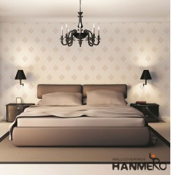 HANMERO Wall Decoration European PVC Foam Floral Brown Room Interior Wallpaper