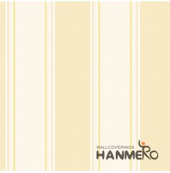 HANMERO Wall Decoration European PVC Foam Stripes Yellow Room Interior Wallpaper