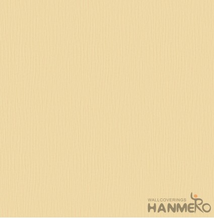 HANMERO Embossed Modern Solid Yellow PVC Wallpaper For Home Interior Decoration