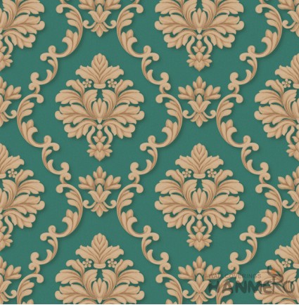 HANMERO Embossed European Floral Green PVC Wallpaper For Home Interior Decoration