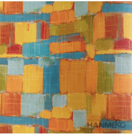 HANMERO Modern Abstract Oil Painting PVC Inhibit Foaming Wallpaper Decoration For Wall
