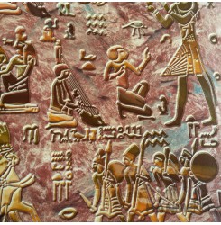 HANMERO Classic Hieroglyphs Red PVC Inhibit Foaming Wallpaper Decoration For Wal...