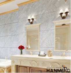 HANMERO Modern Grey Printed PVC Waterproof MCM Wallpaper 0.686*10M/roll Home Décor