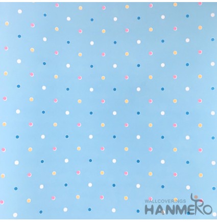 HANMERO Standard Carton PVC Wallpaper Modern Blue 0.53*10M/Roll For Room Wall