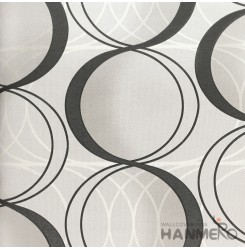 HANMERO 3D PVC Modern Black And White Wallpaper Floral 0.53*10M/Roll For Home Ro...