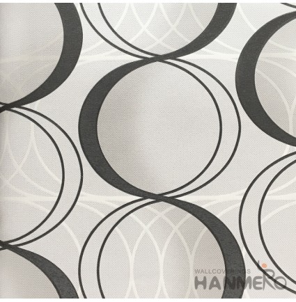 HANMERO 3D PVC Modern Black And White Wallpaper Floral 0.53*10M/Roll For Home Room Decor