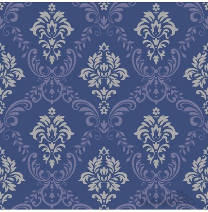 HANMERO PVC Floral Blue European Embossed Wallpape 0.53*10M/Roll For Interior Room