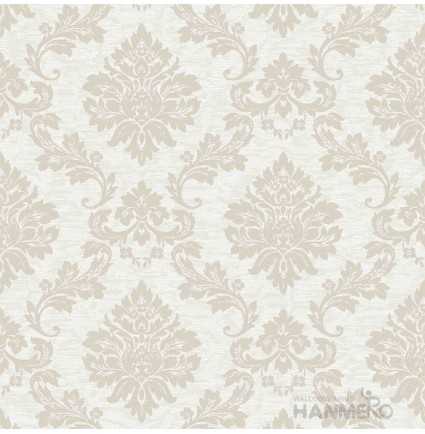 HANMERO PVC Floral Beige European Embossed Wallpaper 0.53*10M/Roll For Interior Room