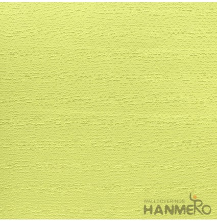HANMERO Modern 0.53*10M/Roll PVC Wallpaper With Bright Yellow Solid Embossed Surface