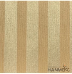 HANMERO Modern 0.53*10M/Roll PVC Wallpaper With Yellow Stripes Embossed Surface