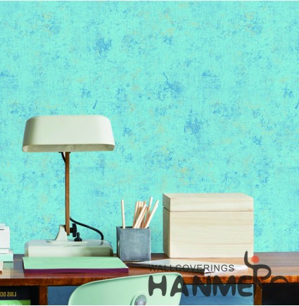 Hanmero Modern Blue Printed Vinyl Wallpaper 0.53*10M/roll For Room Decoration