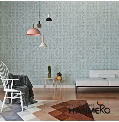 HANMERO Hot Selling Room Decor 0.53*10M MCM Amber Roll Walllpaper in Modern styl...