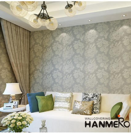 HANMERO Modern Style Waterproof Plant Fiber Particle Wallpaper Factory Supplier with SGS.ISO.CE.REAH Certificate