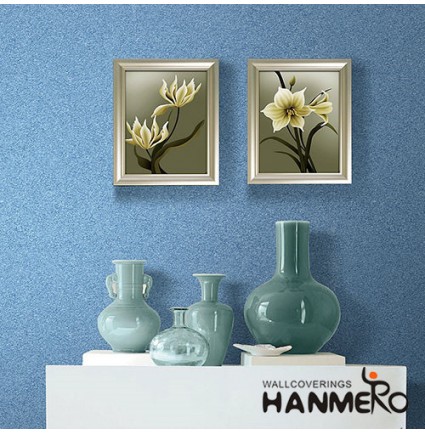 HANMERO Special Technology Mica Wallpaper of Blue Color for Bedroom Livingroom Wall