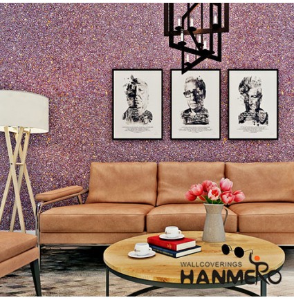 HANMERO Modern Design Fireproof Mica Wallpaper for Bathroom Household Decoration Factory Sell Directly