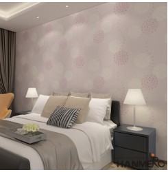 HANMERO 3D PVC Rural Hydrangea Floral Wallpaper For Walls Living Room Bedroom Backgrounds Purple