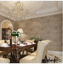 Hanmero Vintage Luxury High End European Damask Wallpaper Rolls For Living Room Bedroom Coffee