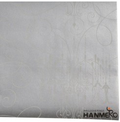 HANMERO Modern Minimalist Glitter Lines and Chandelier Pattern Long Murals Flocking Non-woven Wall Paper Roll for Living Bedroom TV Backdrop - Silver Grey