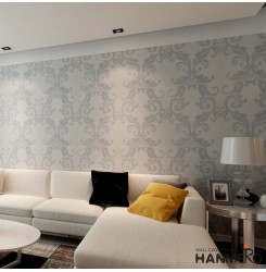 HANMERO Wallcovering Italian Deep Embossed Wall Murals 10M Luxury Home Living Room Bedroom Wallpaper Rolls Ivory