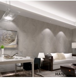 HANMERO Wallpaper Rolls 3D Modern Deep Embossed Wallcoverings TV Backgroung Living Room Bedroom Wall Paper Silver White