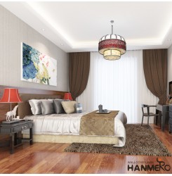 Hanmero Modern Wallcoverings Deep Embossed 3D Solid Textured Wallpaper Rolls For Living Room Bedroom Walls