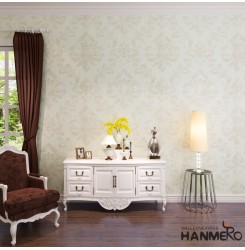HANMERO Wallcoverings Deep Embossed Vintage Italian Damask Luxury Wallpaper Rolls 3D For Living Room Bedroom White