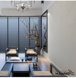 HANMERO Wallcoverings Deep Embossed Modern Solid Textured Luxury 3D Wallpaper Rolls For Living Room Bedroom Walls White