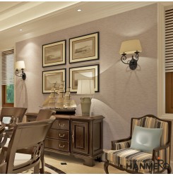 HANMERO Wallcoverings Deep Embossed Modern Solid Textured Luxury 3D Wallpaper Rolls For Living Room Bedroom Walls Beige
